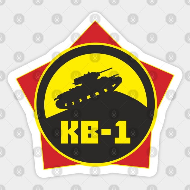 KV-1 heavy Soviet tank Sticker by FAawRay